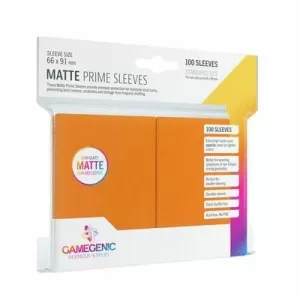 PACK MATTE PRIME SLEEVES ORANGE (100)