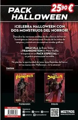 PACK HALLOWEEN DRACULA & FRANKENSTEIN